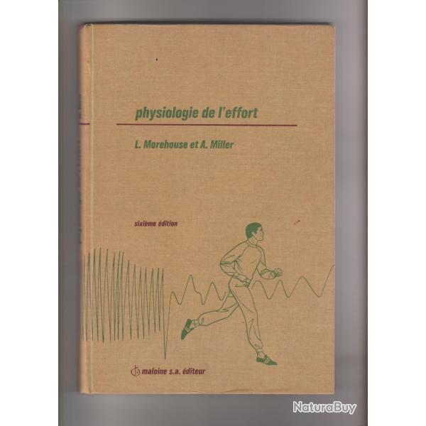 physiologie de l'effort,L.Morehouse et A.Miller,sport