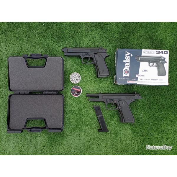 PACK-1 Pistolet  Ressort DAISY 340 POWERLINE Bbs Cal. 4,5 mm