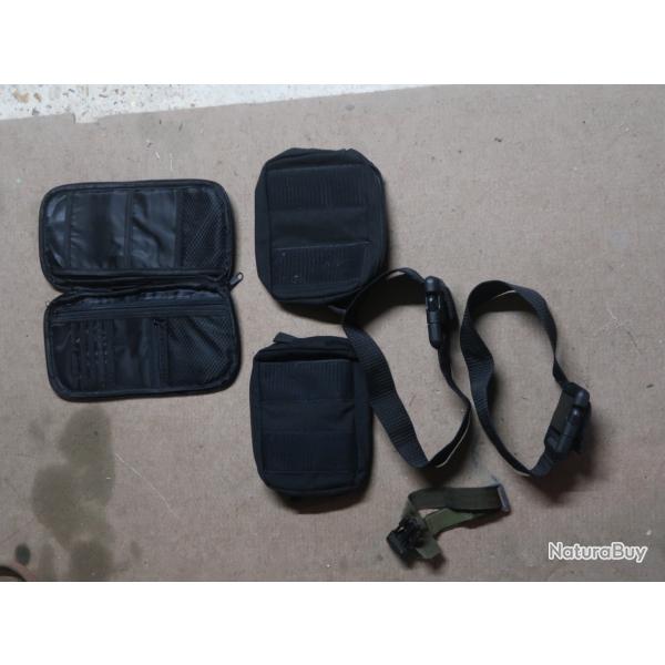 Lot articles, tour de cuisse et pochette en cordura REF @