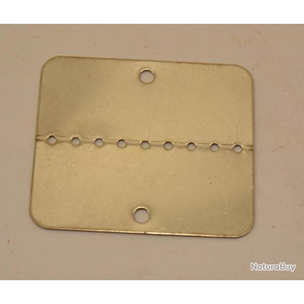 Plaque d'identit� militaire en acier inoxidable, vierge, � graver. D�co surplus survie dog tags ...