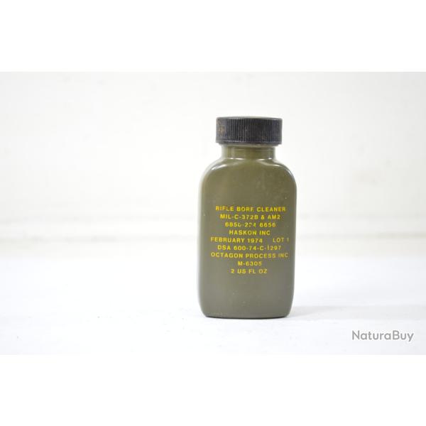 Produit de nettoyage pour armes US ARMY 1974 (Vietnam) Rifle bore cleaning Haskon inc.