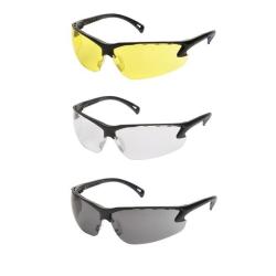 LUNETTES DE PROTECTION CE TRANSPARENTES BRANCHES NOIRS " ASG"