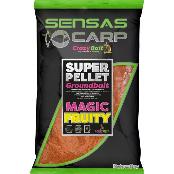 AMORCE SUPER PELLET GROUNDBAIT MAGIC FRUITY 1KG NPC