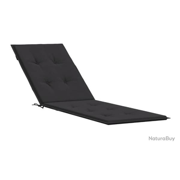 Coussin de chaise longue terrasse noir 180x50x4 cm tissu Oxford imperm�able