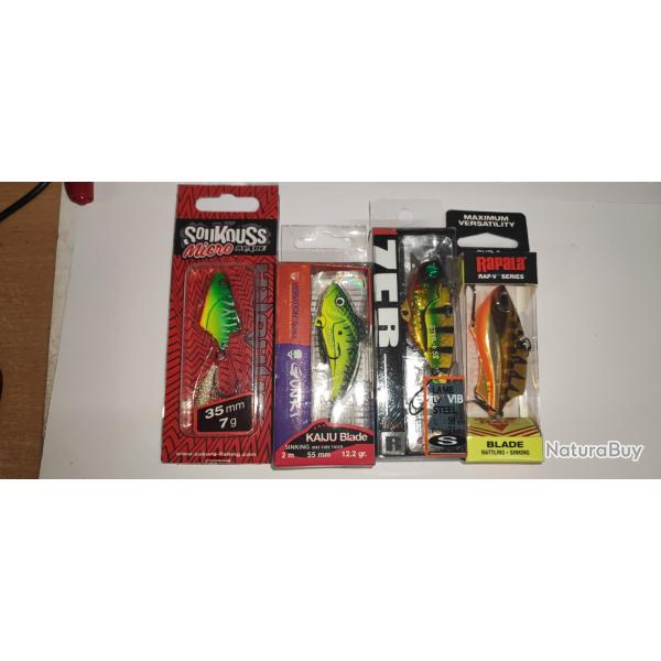 1 LOT DE LAME VIBRANTE TIGER PECHE  - NEUF