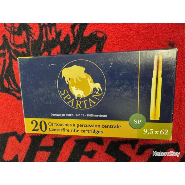 Spartan SP 9,3x62 285 grs (x20)