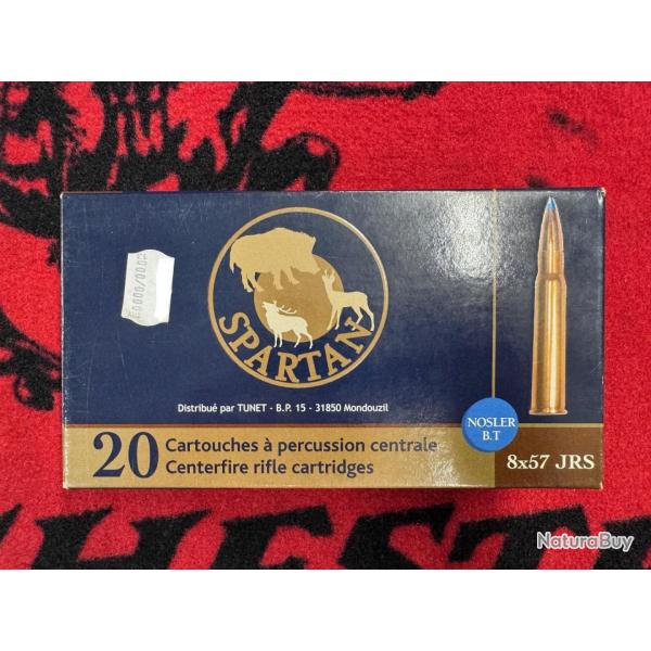Spartan Nosler BT 8x57 JRS 180 grs (x20)