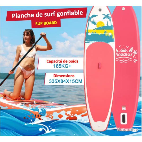 Planche de Surf Gonflable avec Accessoires Stand Up Paddle Board  planche � pagaye