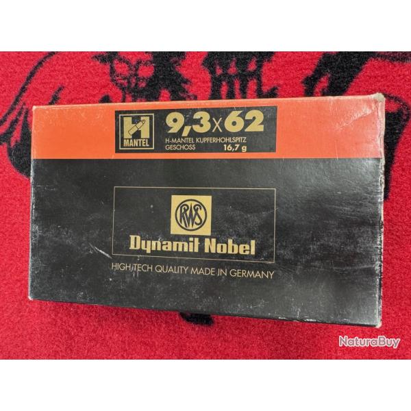 RWS H-Mantel 9,3x62 285 grs (x20)