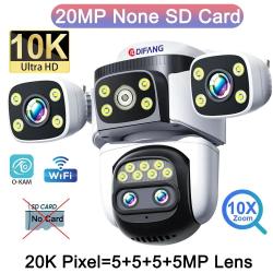 Camera IP Wifi 4 Objectifs 20MP Zoom 10X PTZ  AI-Sans MicroSD 20260729082524