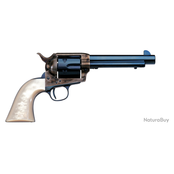 Revolver Uberti 1873 Cattleman Quick Draw - New Model - 357 Mag / Bleu plaquette perle / 4 3/4"