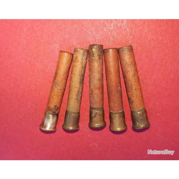 Lot 5 cartouches C.F 6mm Flobert extra longue � plombs �tui carton rouge