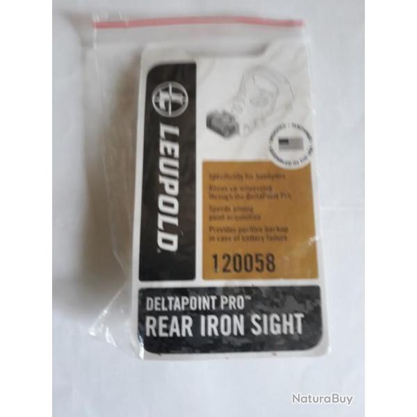 *CRAN de MIRE"LEUPOLD DELTA PRO"REAR IRON SIGHT",Aide  la vise; rglable/ hausse,T.B.E. de stock!