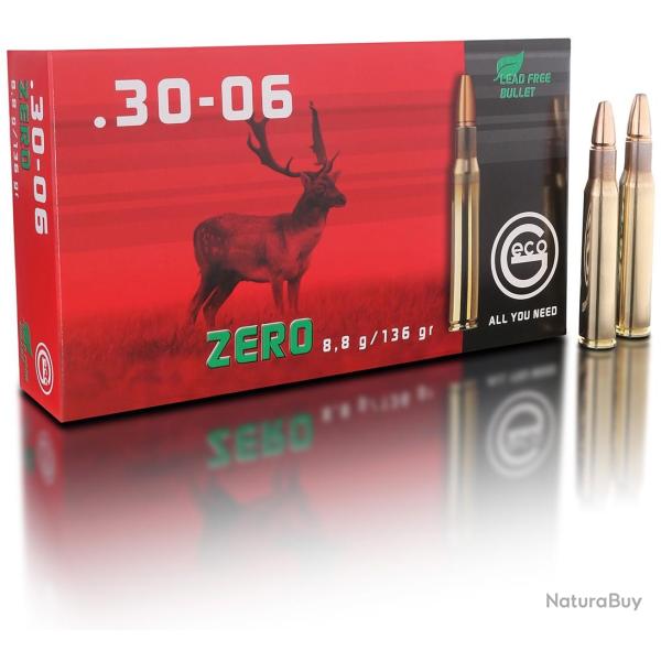 Cartouche Geco Zero cal.30-06 136GR 8,8 G boite de 20