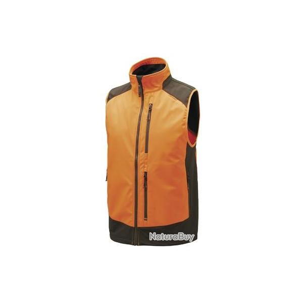 Gilet Softshell Beretta butte orange marron