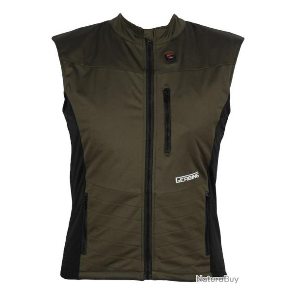 Gilet chauffant Gerbing chasse ajuste Kaki noir sans manche T