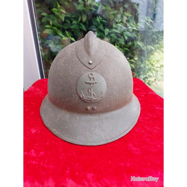 Coque de Casque ADRIAN mod 26 ww2 infanterie de marine en bel tat
