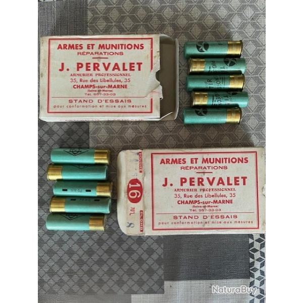 2 boites de 10 cartouches pervalet cal 16