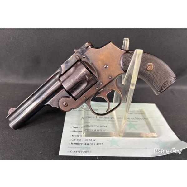 Cat D. A vendre rarissime revolver Foehl & Weeks, 2nd model "Perfect" cal 38 SW PN