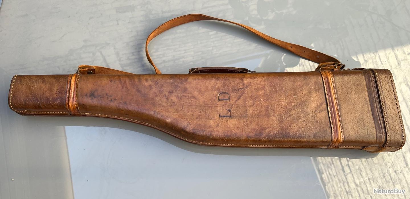 ÉTUI À FUSIL dit Jambon Ancien solide , restauration à prévoir, voir