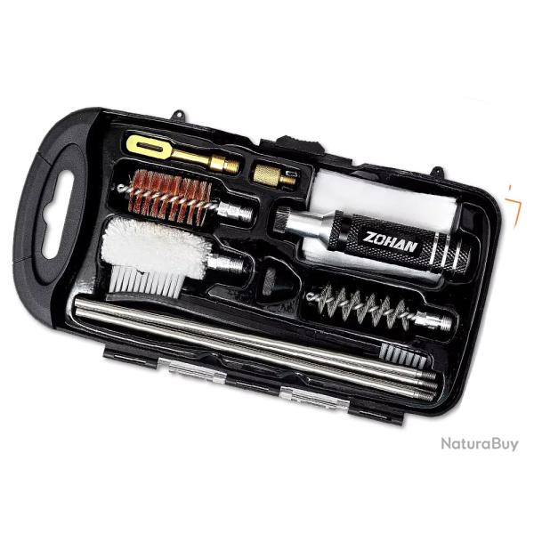 KIT NETTOYAGE POUR FUSIL CALIBRE 12 - 13 PIECES - LIVRAISON GRATUITE