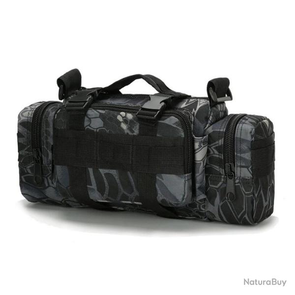 Sac Tactique Molle Imperm�able Nylon Sac de Taille Poitrine Randonn�e Camping P�che Plein Air Camo