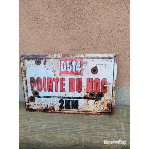 PLAQUE M�TAL VINTAGE "POINTE DU HOC" MODELE 2