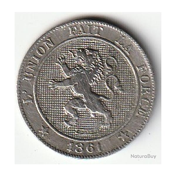 Pi�ce de Monnaie Belgique 5 centimes - L�opold Ier 1861