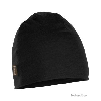 Bonnet Tricoté Main Noir - 20% Laine - Taille Unique Unisexe - Fait En France