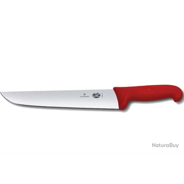 COUTEAU BOUCHER VICTORINOX FIBROX ROUGE 28 cm