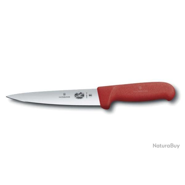 COUTEAU A DESOSSER VICTORINOX FIBROX ROUGE 14 cm