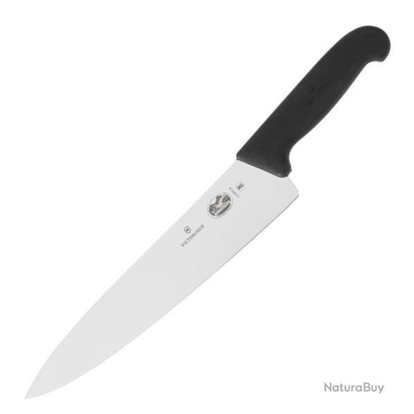 COUTEAU A SAIGNER / DECOUPER 25 CM VICTORINOX FIBROX NOIR