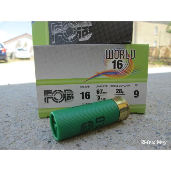50 cartouches WORLD calibre 16/67 pb no 9