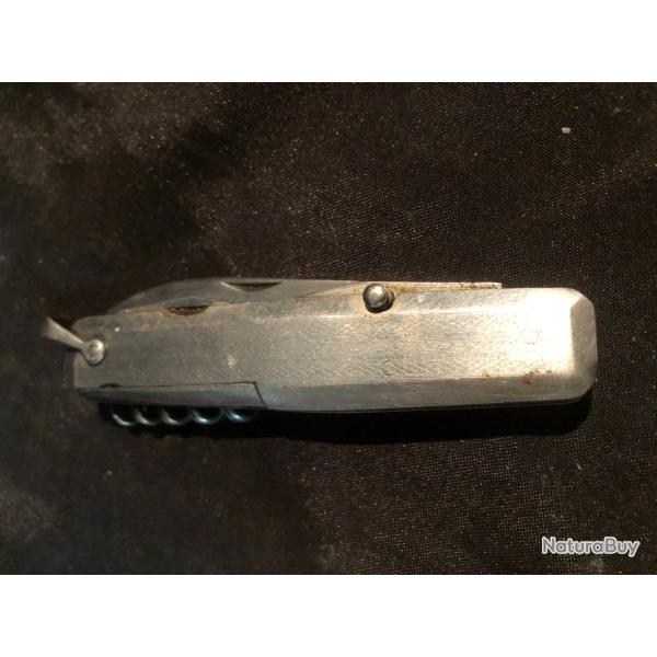 couteau pliant bargeon inox 6 pieces corne noir