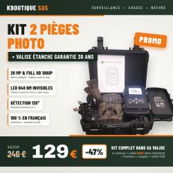 Destockage ! KIT COMPLET 2 PI&Egrave;GES PHOTO LIVR&Eacute; DANS SA VALISE DE PROTECTION B&W GARANTIE 30 ANS