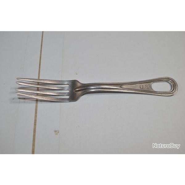 Fourchette Militaire cantine ration  US Am�ricain Silco Stainless USA US Army D.Day WW2 (10)