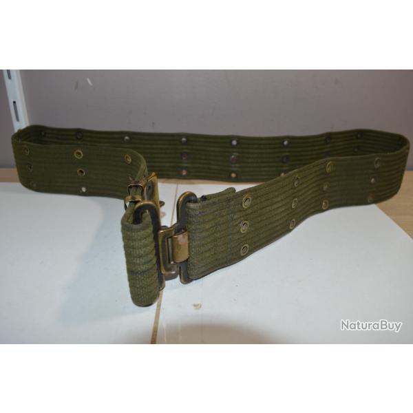 Ceinturon Militaire Belge ABL Style France US Tap Indo Alg idal reconstitution Chasse Nature (20)