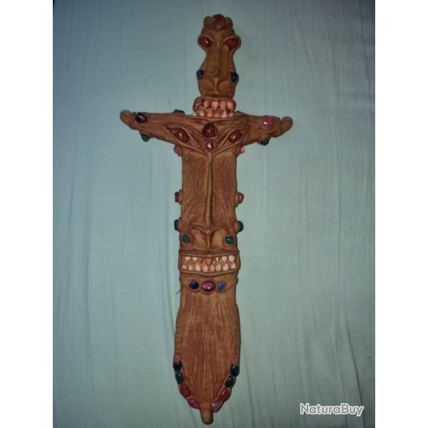 Grand couteau style tiki