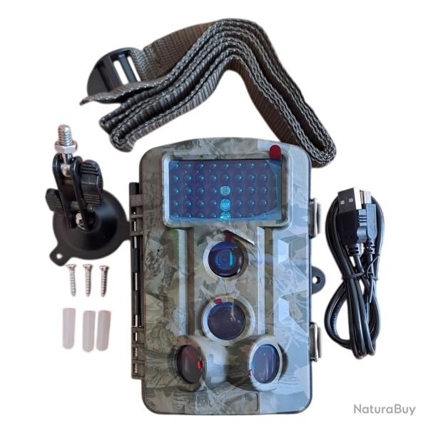 black FRIDAY ! Kit de Surveillance Extrieure 3 cameras FLASH IR invisible avec Valise + acces