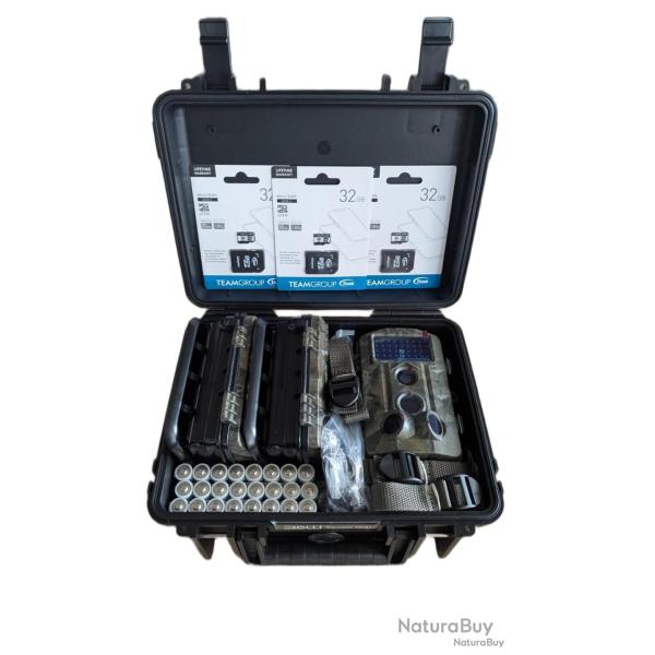 black FRIDAY !  3 Camras 120 avec LED Invisibles + Valise + Cartes 32 GB + PILES