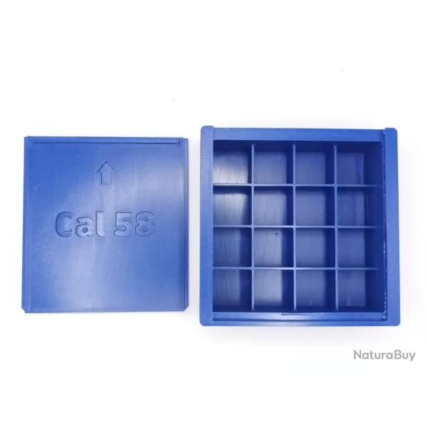 boite pour balles mini� Cal 58 de 28mm de longueur maximum