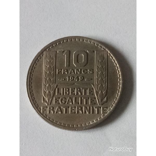pi�ce 10 Francs TURIN 1949