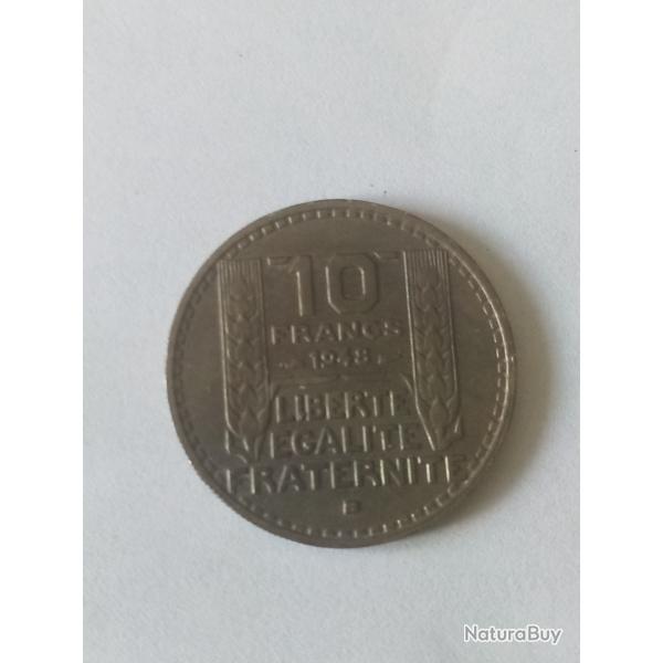 pi�ce 10 Francs TURIN 1948 B