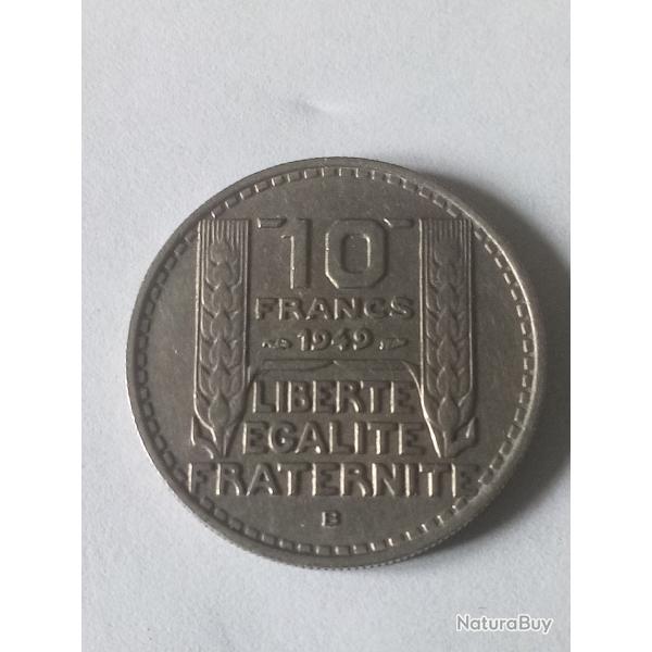 pi�ce 10 Francs TURIN 1949 B