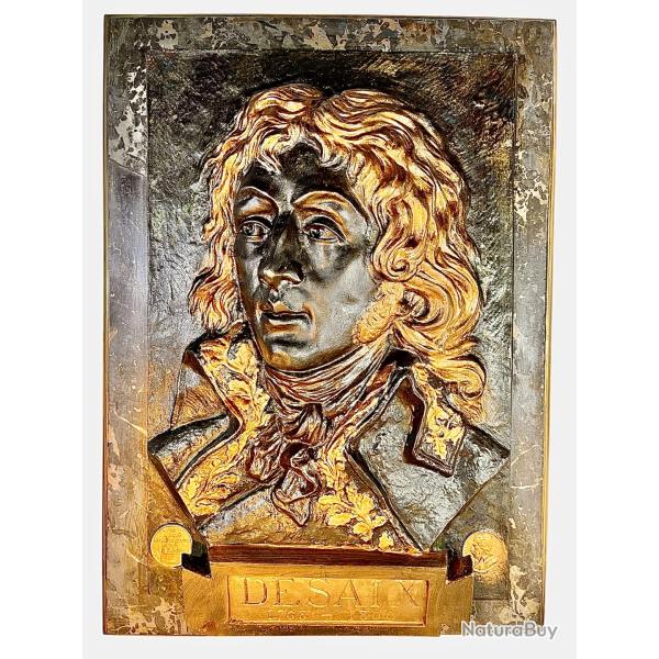 G�n�ral Desaix sculpture en bronze, bas  relief