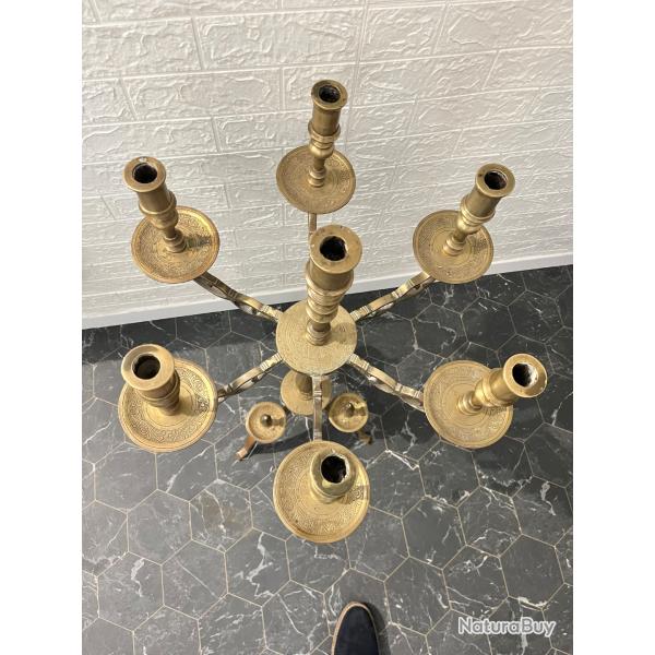 Imposant bougeoir laiton 20kg