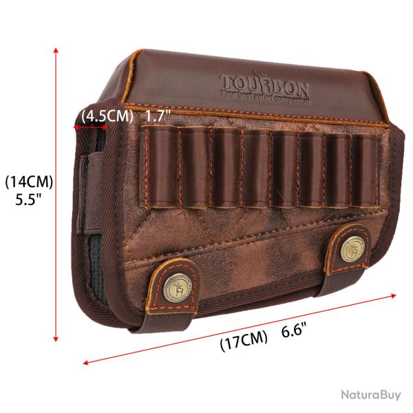 Tourbon-Support de crosse de odoren cuir PU avec adhrence de fusil 308win .30-06 LIVRAISON GRATUITE