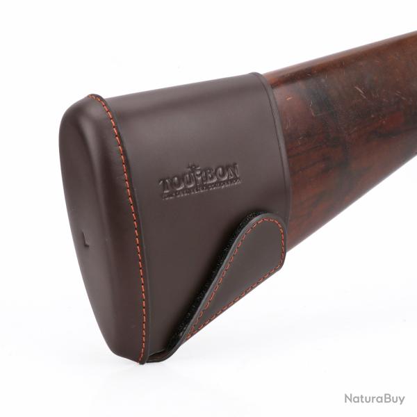Tourbon-Coussin de recul  enfiler pour fusil de chasse, cuir marron LIVRAISON GRATUITE