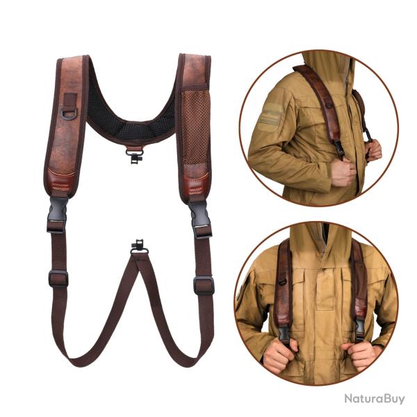 Tourbon-Sangle de transport pour fusil � double lancement non ald� avec �merillon