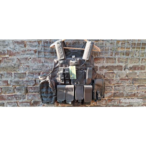 Gilet tactique combat militaire CIRAS vert OD